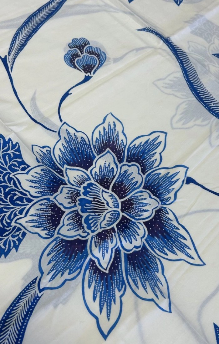 Big Flowers & Ferns Porcelain - Blue