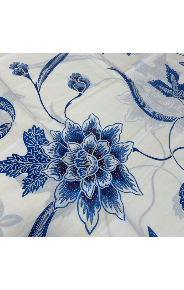 Big Flowers & Ferns Porcelain - Blue
