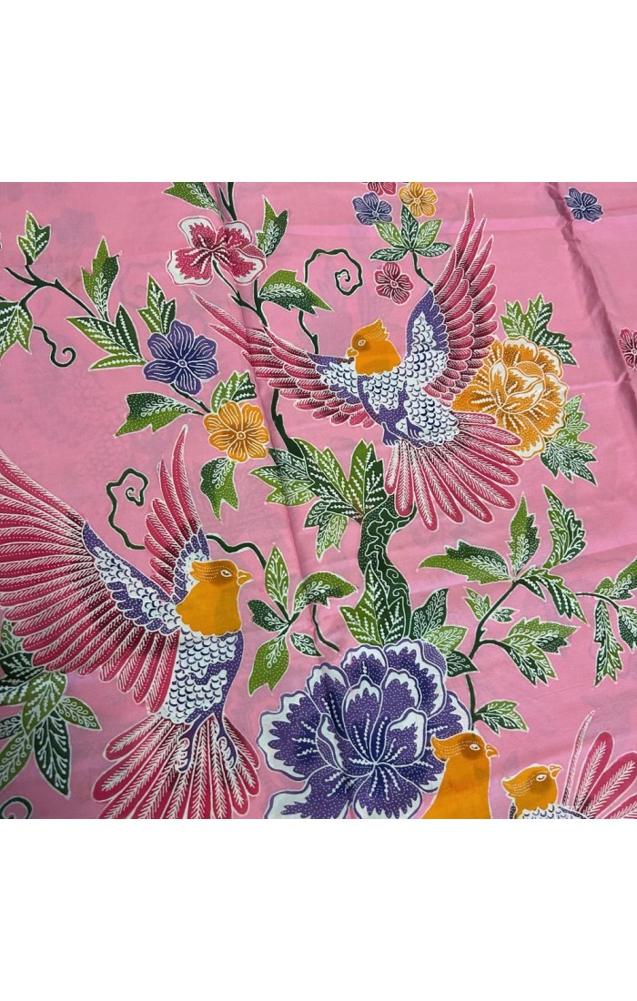 Birds gathered on Trees - Pink
