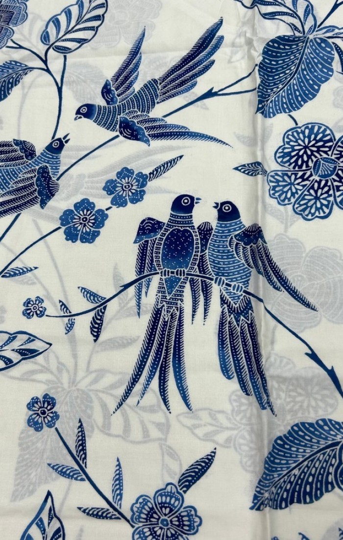 Birds on Tree - Blue