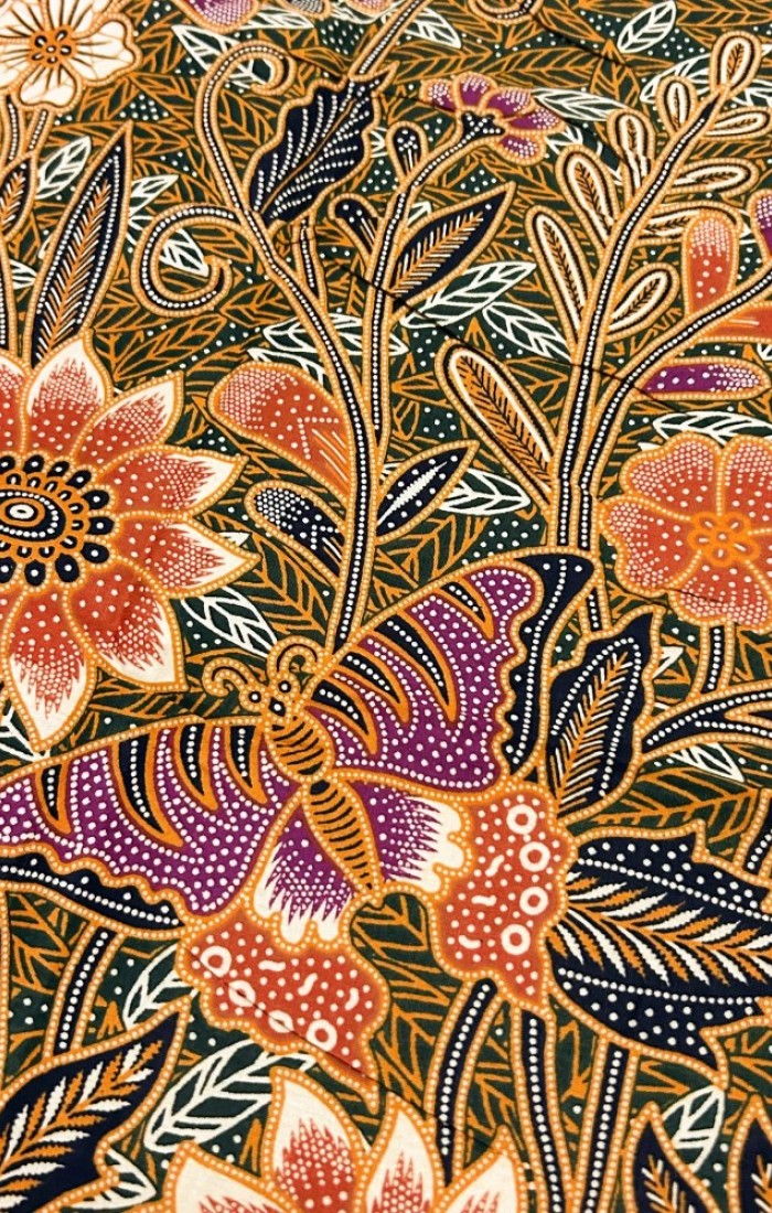 The Butterfly Flowers Panel - Green