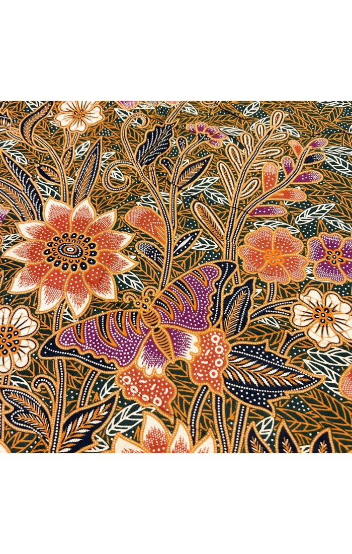 The Butterfly Flowers Panel - Green