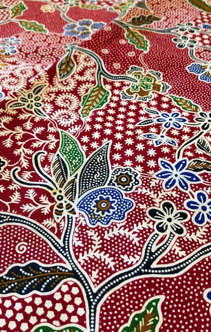 Butterfly Dance Ritual Batik 818 - Red